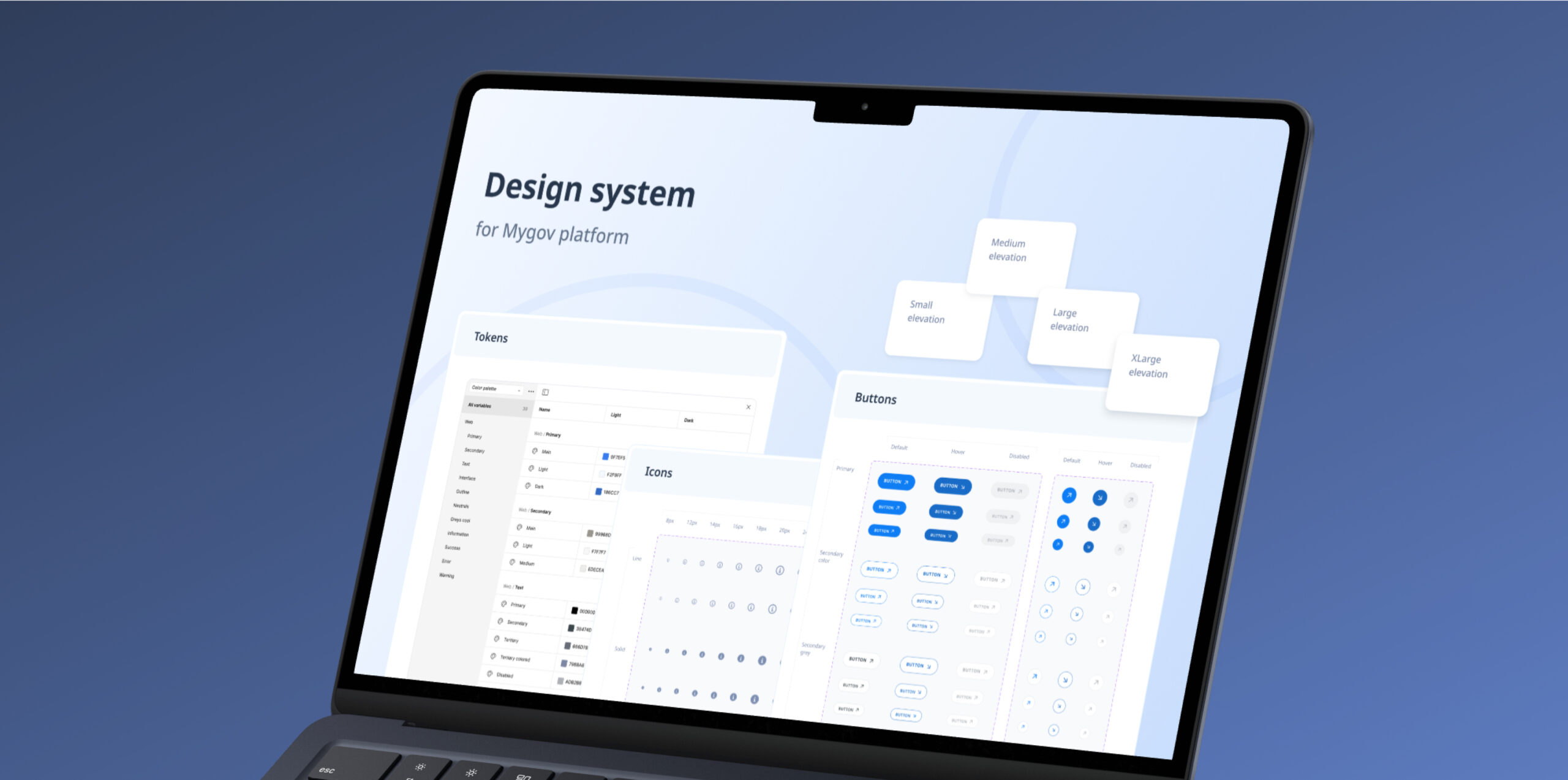 Hero image showcasing design system UI kit